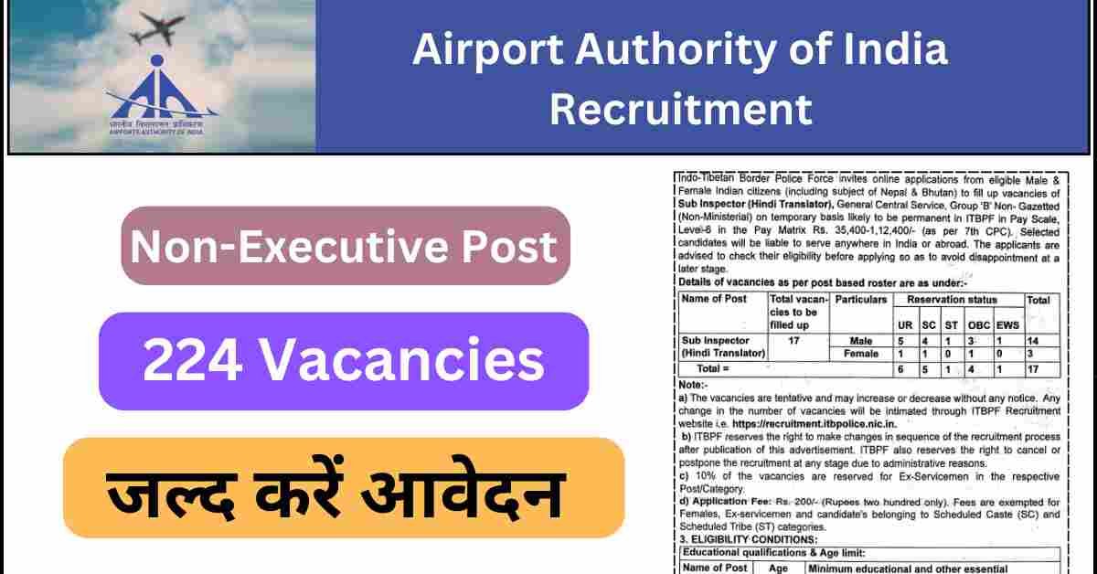 AAI Non-Executive Recruitment 2025