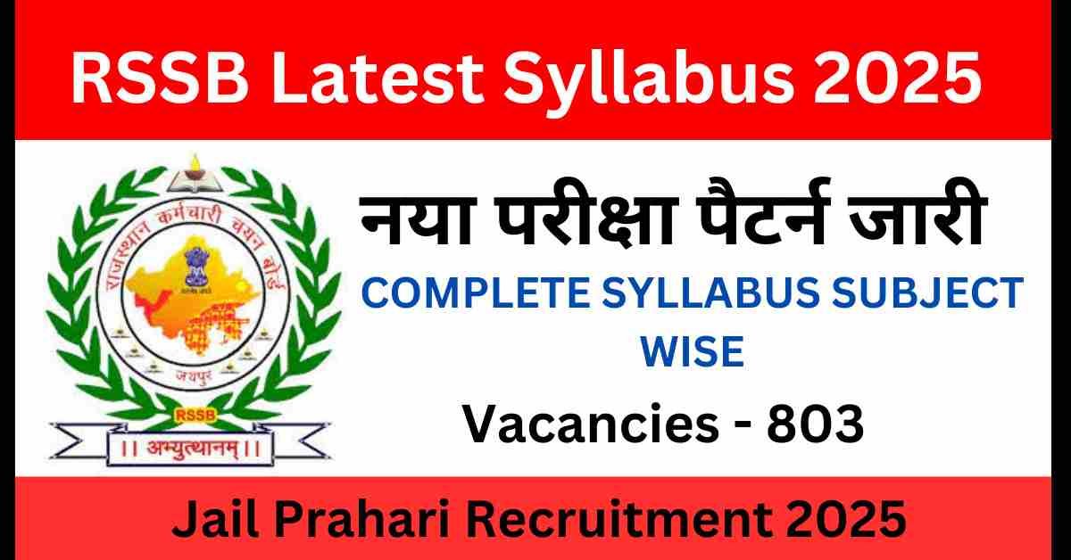 RSSB Jail Prahari Recruitment
